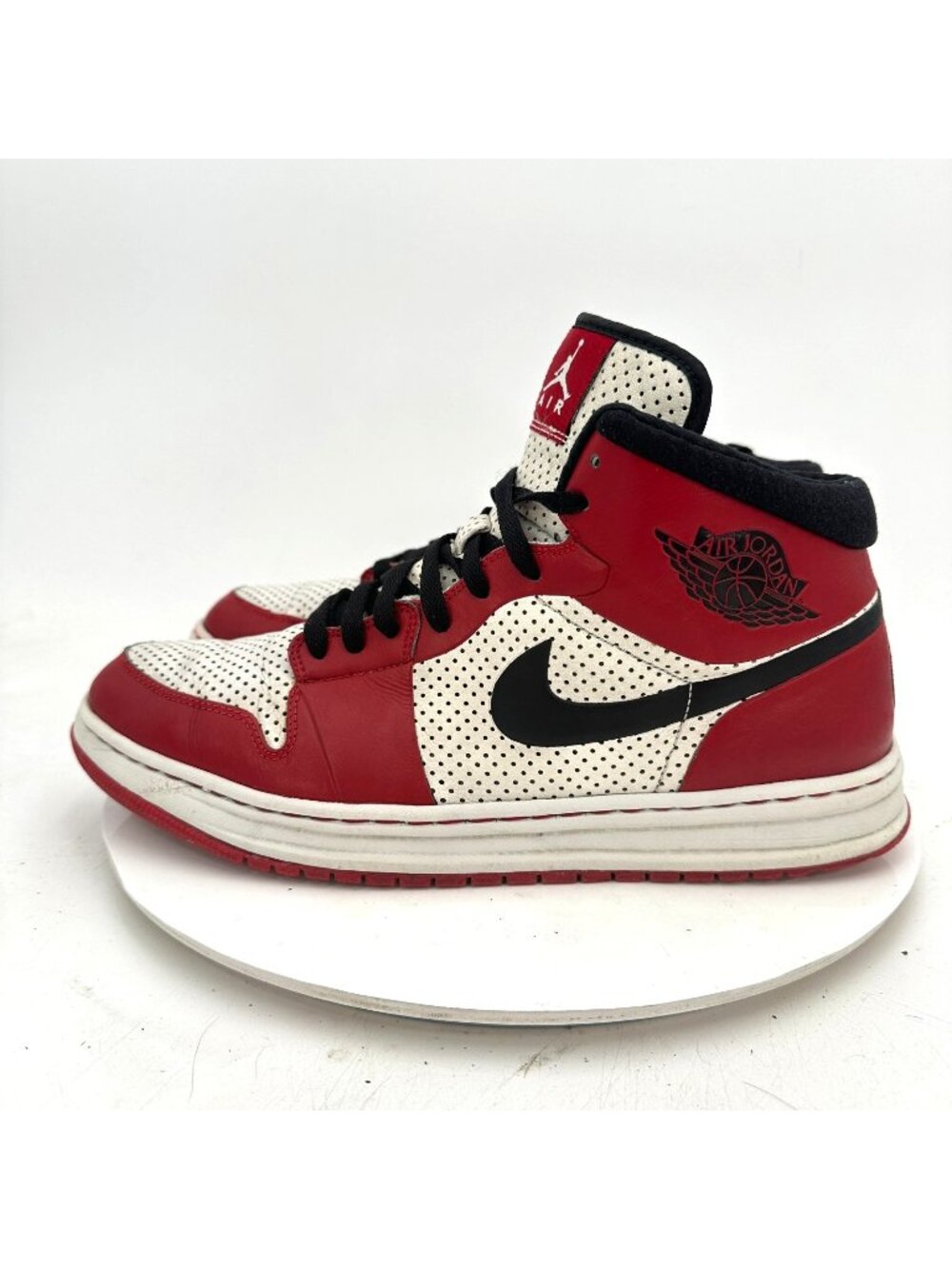 Nike Air Jordan 1 Men Size 12 392813-101 White University Red Mid Top Shoes